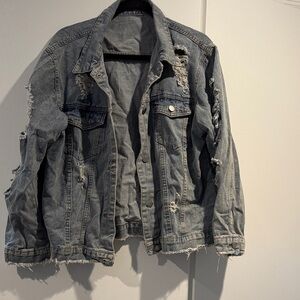 Distressed Denim Jacket